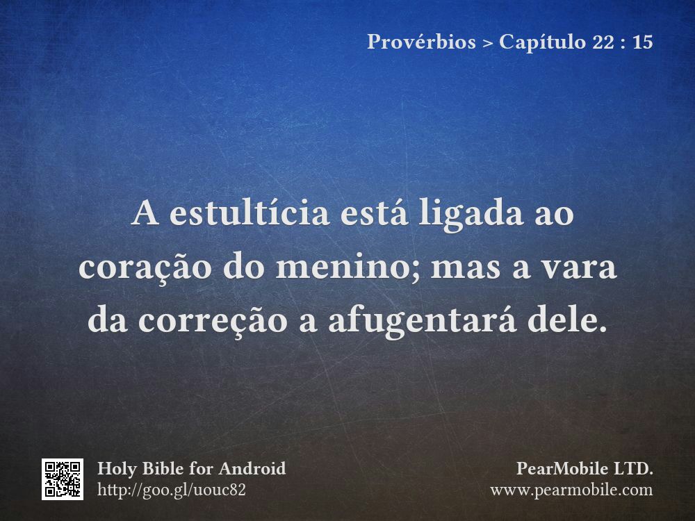 Provérbios, Capítulo 22:15